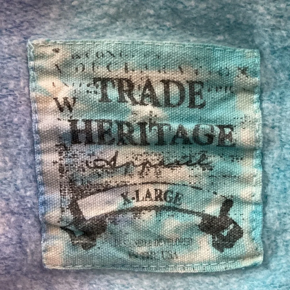 Trade Heritage XL Tie Dyed Sweatshirt. 27” Long x 24” Wide. Ribbed bottom. - Picture 3 of 6